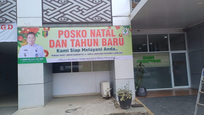 
 RSUDAM Sediakan Posko Kesehatan Pengamanan Nataru