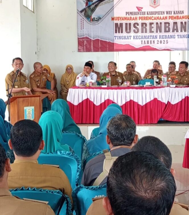 
					Bupati Terpilih Way Kanan Ali Rahman Hadiri Musrenbang Tingkat Kecamatan Rebang Tangkas