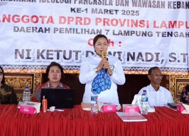 
					Ni Ketut Dewi Nadi Gelar Sosialisasi Ideologi Pancasila dan Wawasan Kebangsaan di Kampung Rama Dewa
