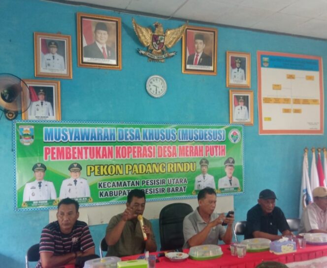 
					Ikuti Arahan Presiden, Pekon Padang Rindu Bentuk Koperasi Merah Putih