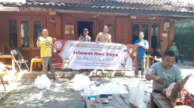 
					‎GAPEKSINDO Lampung Gelar Kurban Idul Adha 1446 H, Doni Barata: Wujud Kepedulian Sosial