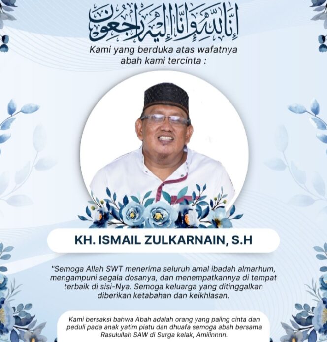 
					Tutup Usia, KH. Ismail Zulkarnain Punya Kesan Mendalam Dimata Jurnalis