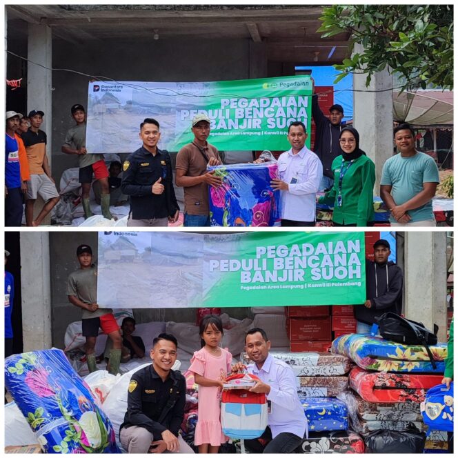 
					Bentuk Kepedulian : Pegadaian Kanwil III Salurkan Bantuan untuk Korban Banjir Bandang di Lampung Barat