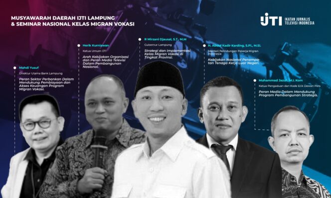 
					Akan Menggelar Musda, IJTI Lampung Hadirkan Seminar Migran Vokasi, Dorong Tenaga Kerja Berdaya Saing Dunia