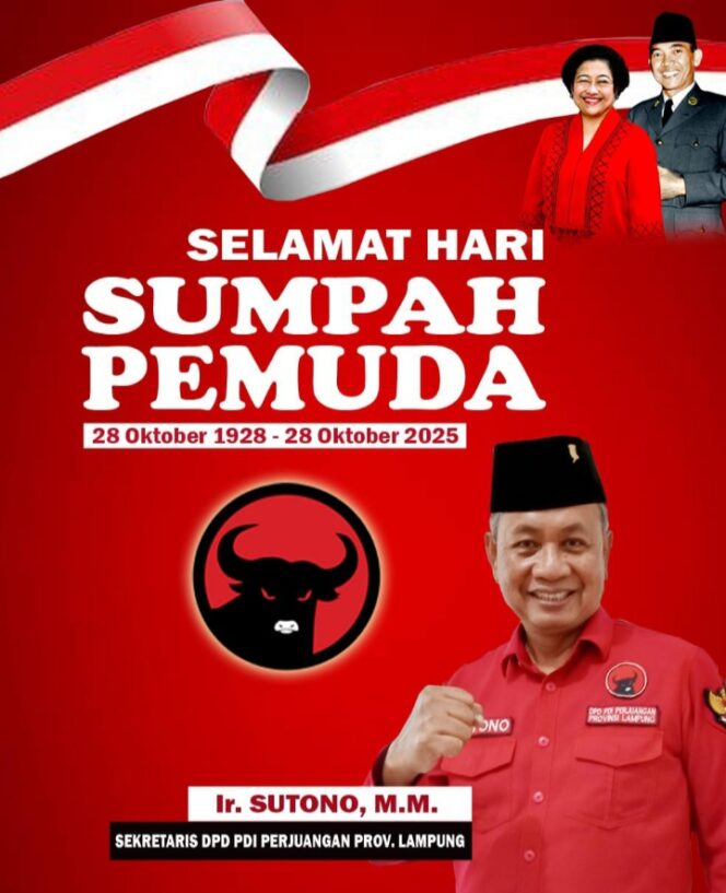 
					Sutono : Pemuda Pemudi Bergerak, Indonesia Bersatu