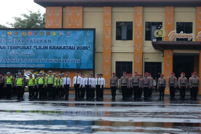 
					Sebanyak 4.021 Personel Dikerahkan Amankan Nataru 2025/2026 di Lampung