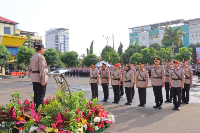
					Lima Pejabat Utama dan Satu Kapolsek Polresta Bandar Lampung Resmi Berganti