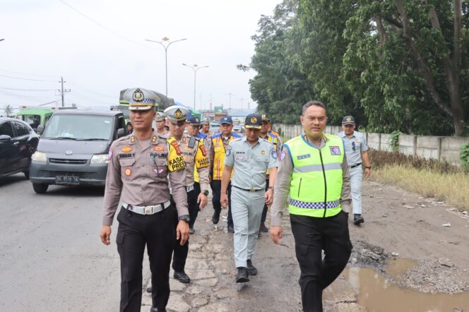 
					Jelang Ops Ketupat 2026, Korlantas Polri Survei Kondisi Jalan dan Pendirian Pos Pelayanan di Bandar Lampung