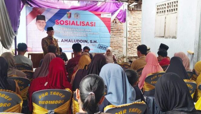 
					Anggota DPRD Provinsi Lampung Amaluddin Gelar Sosper di Kotaagung