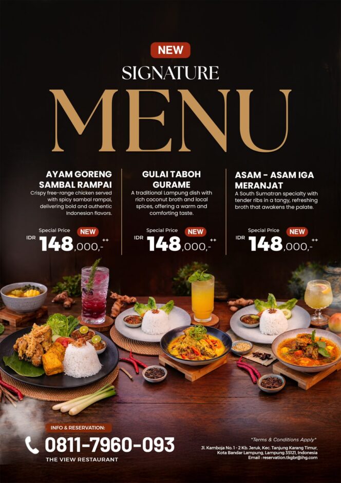 
					The View Restaurant Hadirkan Signature Menu Nusantara dengan Cita Rasa Otentik Yang Menggugah Selera